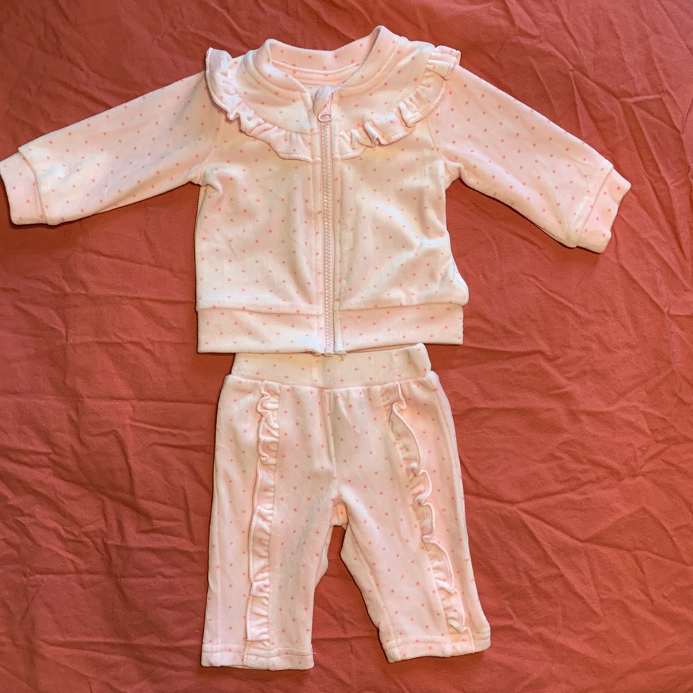 Wonder nation pink newborn sweatsuit